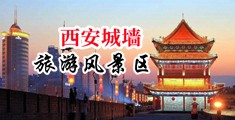 色妞逼逼尿尿中国陕西-西安城墙旅游风景区